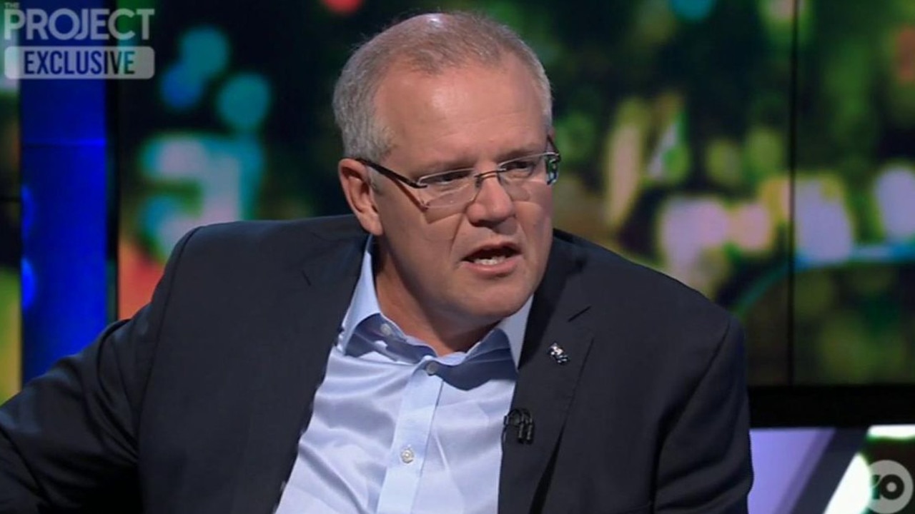 Scott Morrison has been accused of seeking to exploit anti-Muslim sentiment. Picture: Channel 10