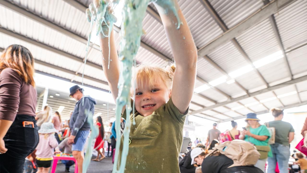 Children had at absolute blast at Messy Play Nambour on Wednesday. Photo: Joseph Byford Photography