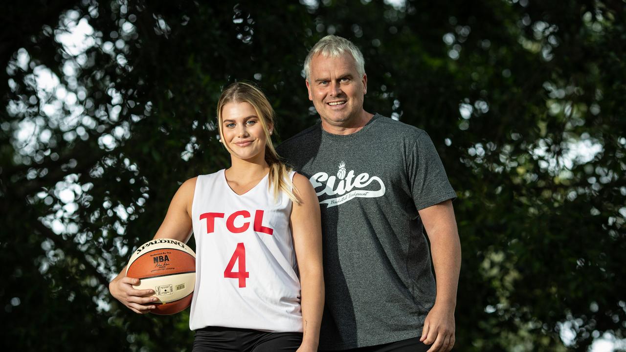 Shyla, the daughter of Australian basketball legend Shane Heal, has been selected in the extended Olympics squad for the Opals. Picture: Supplied