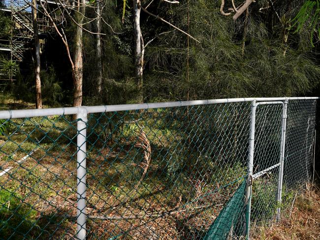 The contaminated site at Nelson Parade is closed to the public. Picture: Joel Carrett