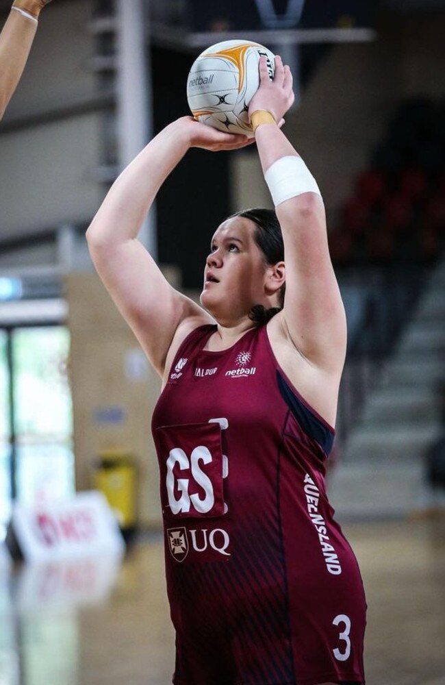 Tia Crombie for Queensland (QLD) netball 2023