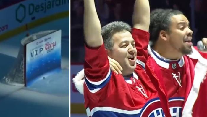 An ice hockey fan hit a ridiculously tough shot to win $CA50,000.