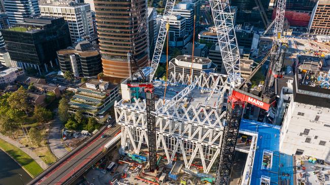 The Powerhouse Parramatta under construction.