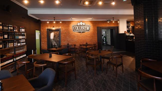 Cocobrew’s eating area in the restaurant.