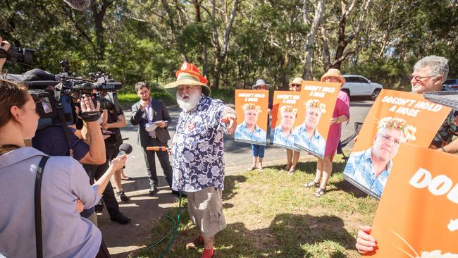 Mr Morrison has been confronted by protesters while visiting the seat of Gilmore. Picture: Jason Edwards