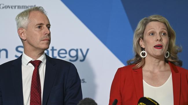 Immigration Minister Andrew Giles and Home Affairs Minister Clare O’Neil have not explained what checks were conducted on the 149 released detainees. Picture: NCA NewsWire / Martin Ollman