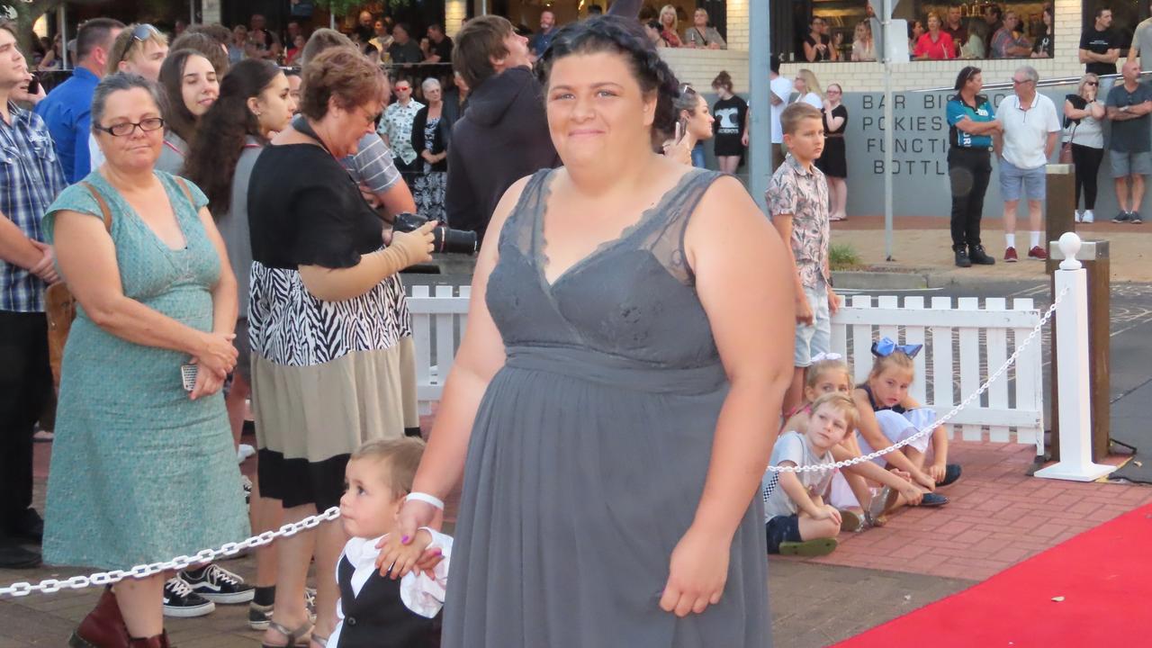 Urangan State High School students celebrating their formal.