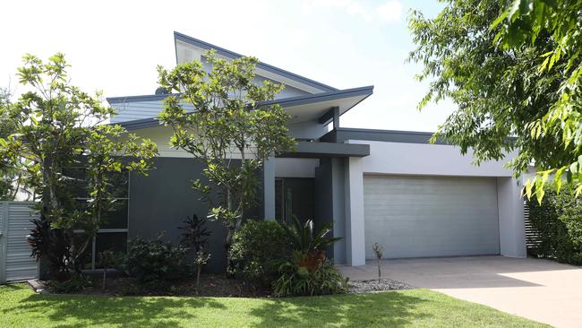 The rented house where the party took place. Picture: Glenn Hampson.