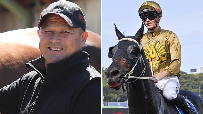 Trainer Greg Lee (left) will saddle up Convergent at Royal Randwick on Saturday.