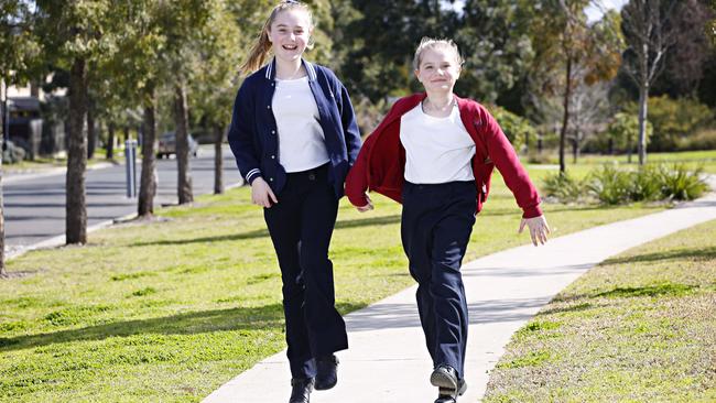 Many NSW public schools already give girls the option to wear pants and shorts. Picture: Adam Yip