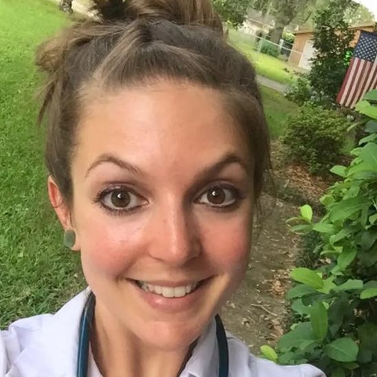Alexis Von Yates, 35, has been charged with sexually abusing her 15-year-old stepson after her husband allegedly walked in on it happening. Picture: Facebook