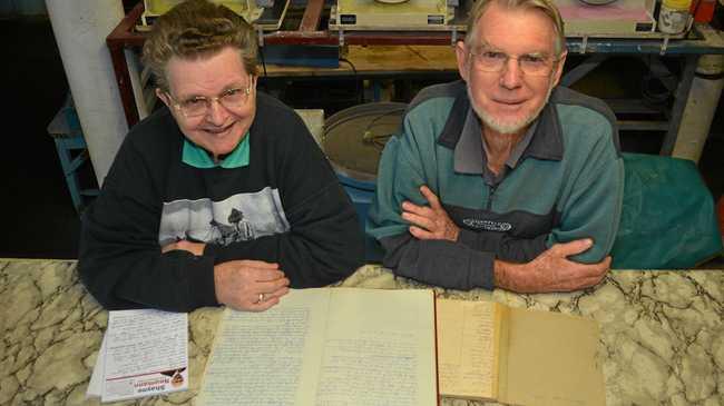 Cindy Thwaites and Leon Steinhardt are mining for information about the Gatton Lapidary Club's history. Picture: Ebony Graveur