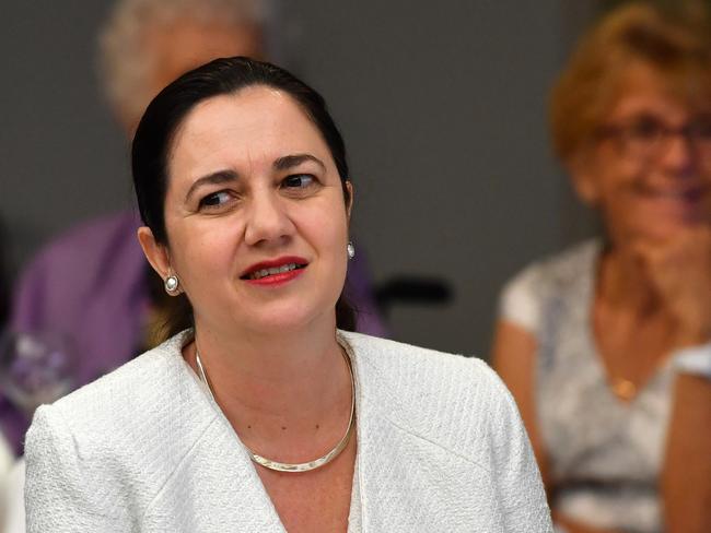 Premier Annastacia Palaszczuk at a luncheon at Parliament House yesterday. Picture: Darren England/AAP