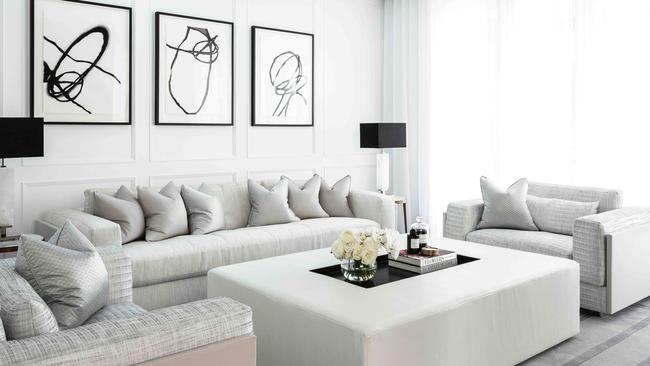 The living room. Picture: Tom Ferguson