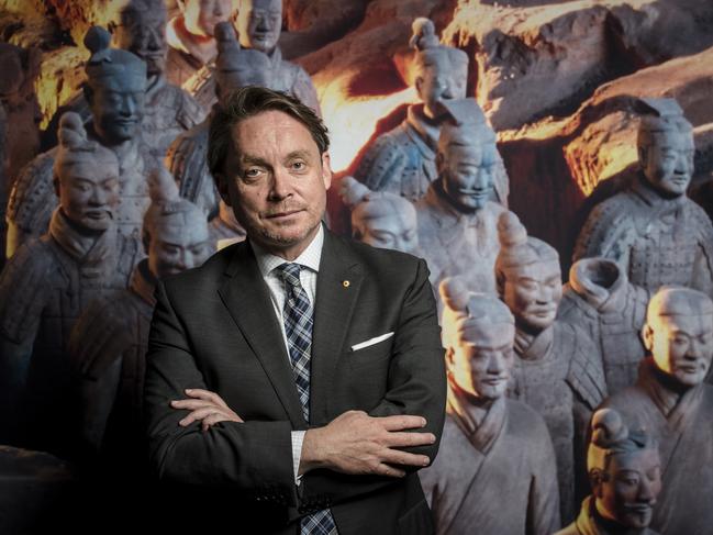 NGV director Tony Ellwood at the announcement of the Terracotta Warriors and Cai Guo-Qiang exhibition. Picture: Eugene Hyland