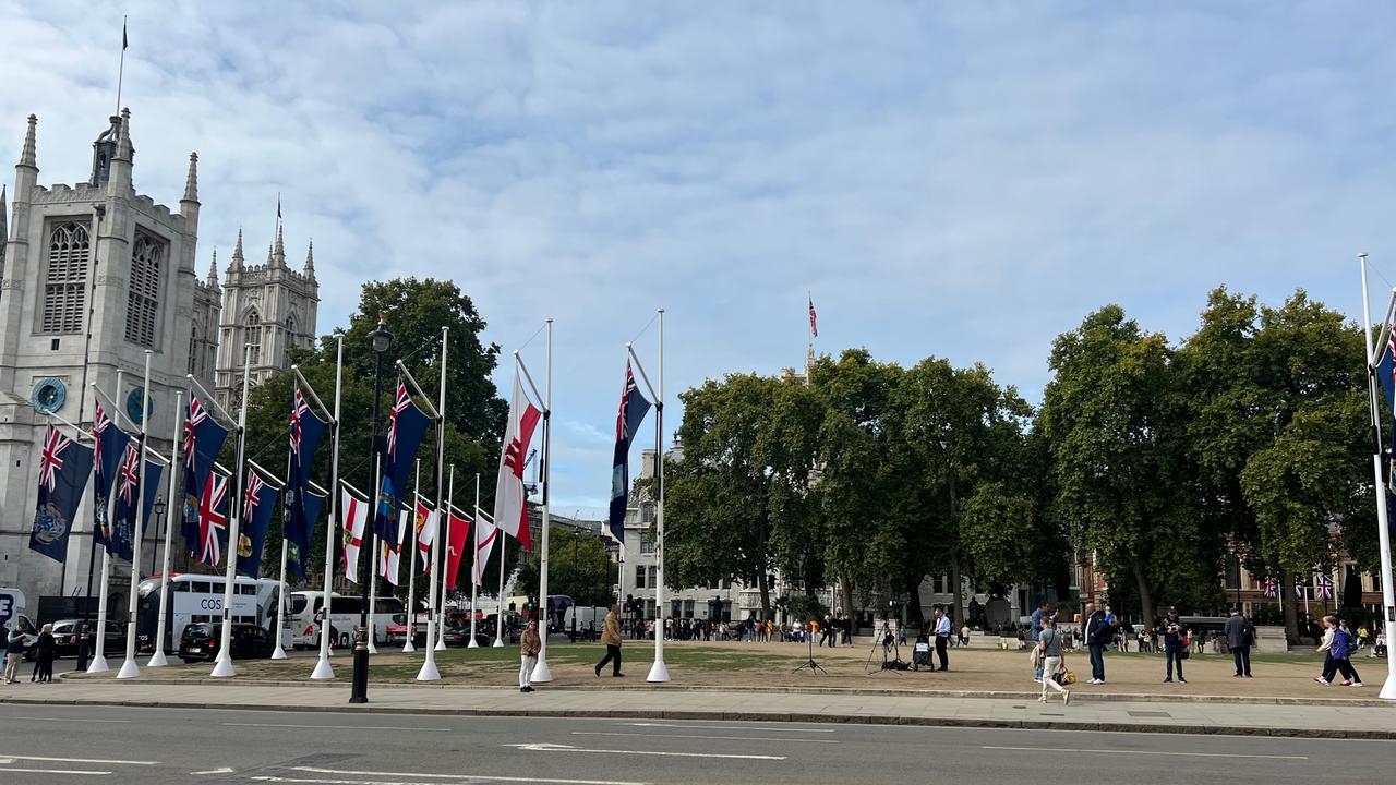 Parliament Square with the Abbey on the left. Picture: Bronte Coy