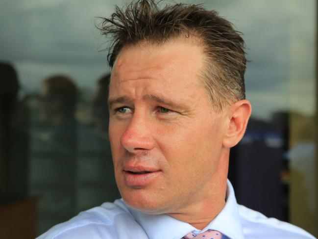 SYDNEY, AUSTRALIA - FEBRUARY 12: Trainer Patrick Payne looks on after winning race 3 the Inglis Sprint with Rubisaki during Sydney Racing at Warwick Farm on February 12, 2020 in Sydney, Australia. (Photo by Jenny Evans/Getty Images)
