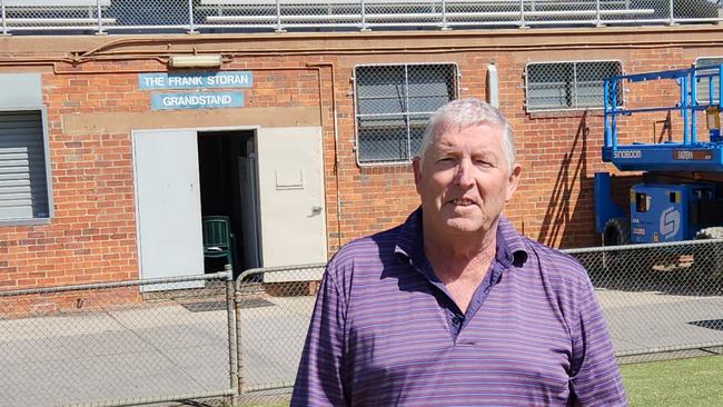 Dandenong cricket president Michael Findlay at Shepley Oval, where solar panels are being installed by Cricket for Climate. Picture: Supplied.