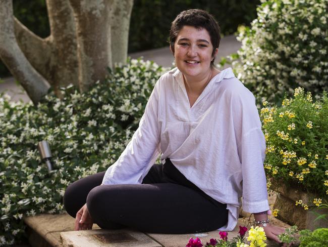 17-year-old cancer survivor Maddi Delaney has been nominated for a Pride of Australia award. Picture: Jenny Evans