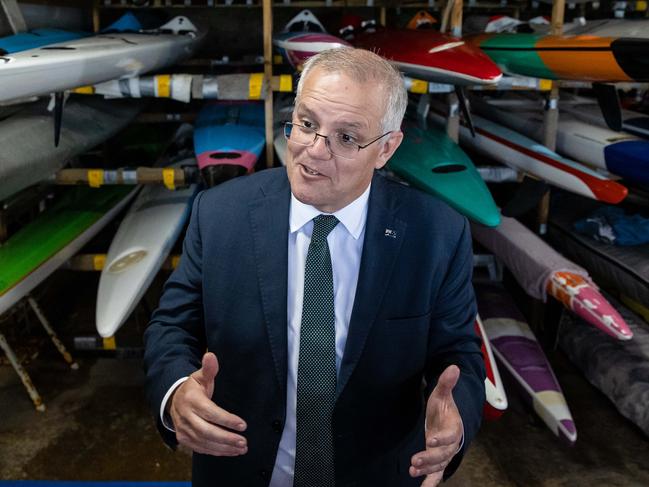 Scott Morrison promised $6.5m for the Torquay Surf Life Saving Club. Picture: Jason Edwards