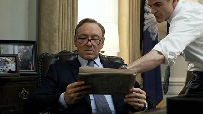 Streaming entertainment up ... Netflix-created shows like House of Cards could cost more to access from July 2017.