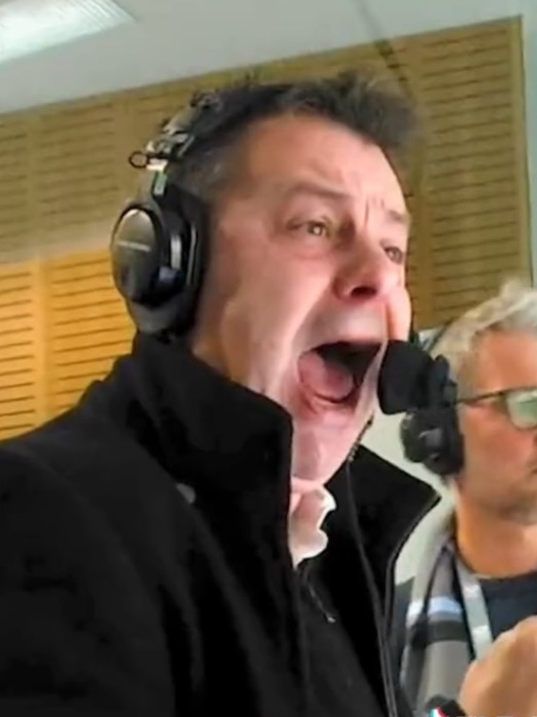 Dan Ginnane was just as excited. Photo: Tik Tok, Triple M NRL.