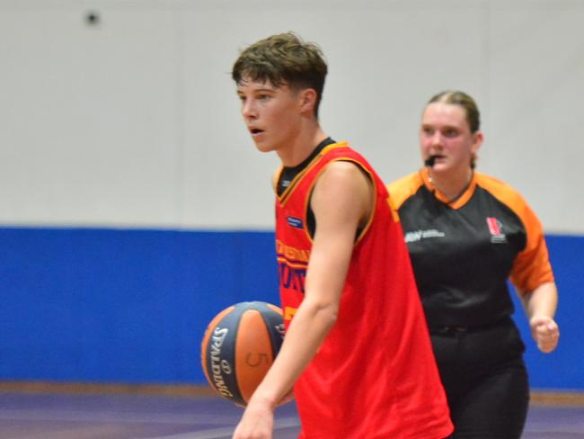 Action from Day 1 at the 2025 Australian Country Junior Basketball Cup. Picture: Tony Long