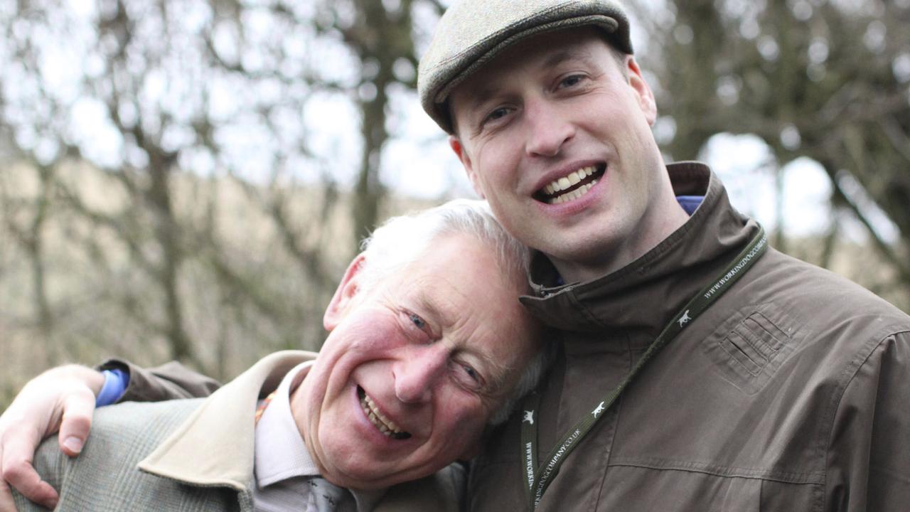 Prince Charles now, with his and Diana’s son William. Picture: Kensington Palace via AP