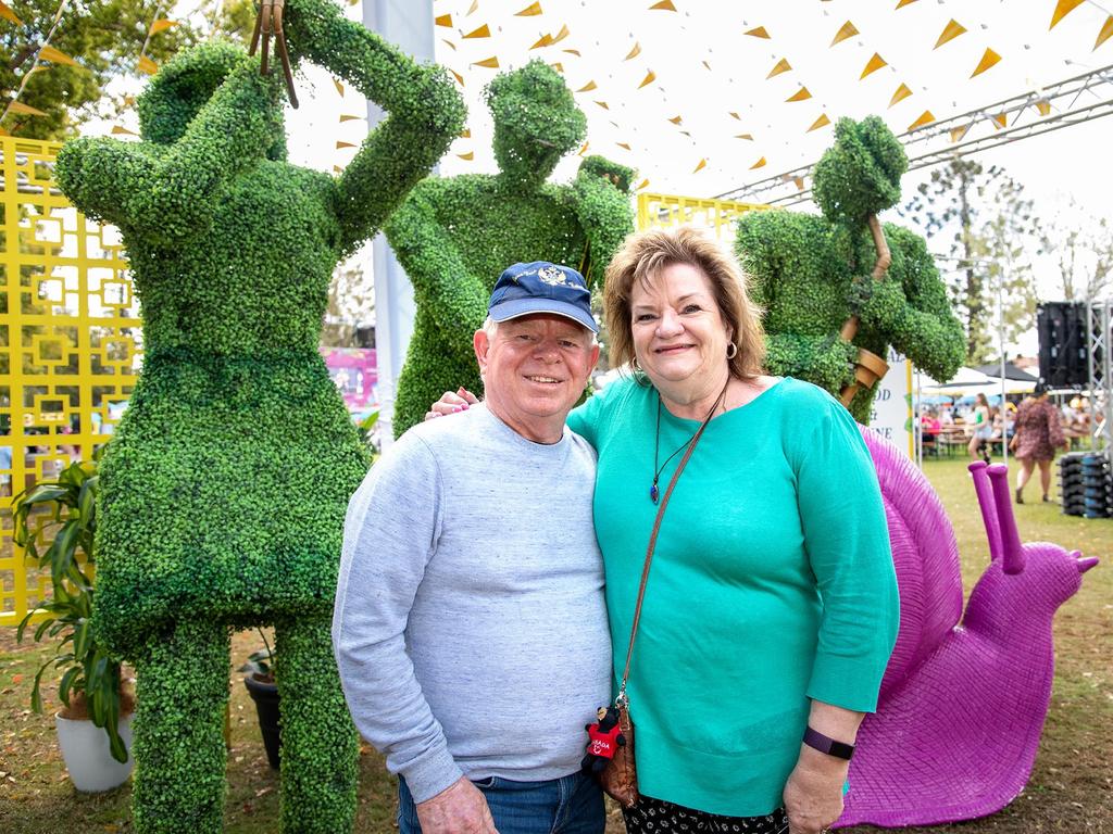 Darryl and Veronique Hambling. Festival of Food and Wine, Queens Park, Toowoomba Carnival of Flowers. Saturday September 10, 2022 Picture: Bev Lacey