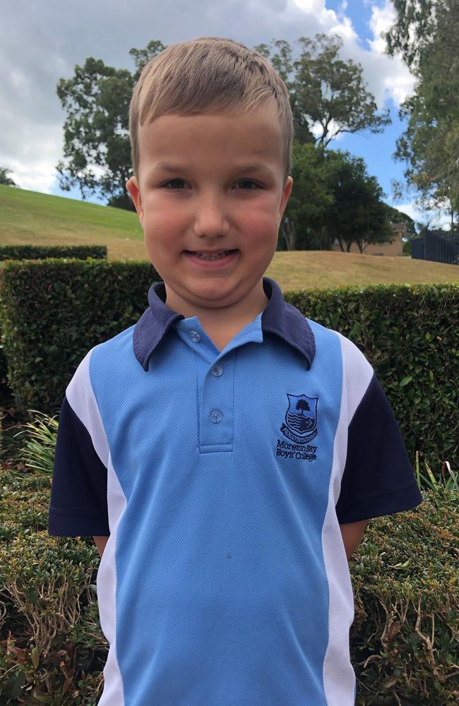 Eddie, 5, of Moreton Bay Boys’ College.