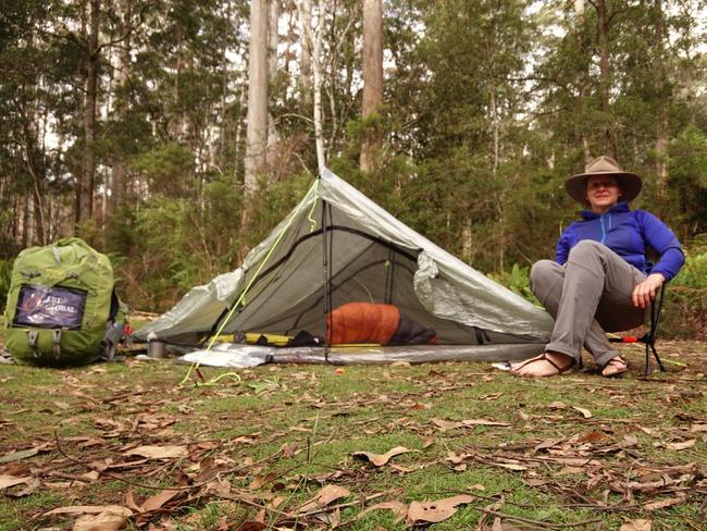 Hobart doctor Kirsty O'Neill is doing a 500km wilderness trek from one end of Tasmania to the other to raise money for a charity close to her heart. Picture: SUPPLIED