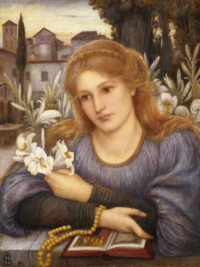 Marie Spartali Stillman, Cloister lilies, 1891. © Ashmolean Museum, University of Oxford