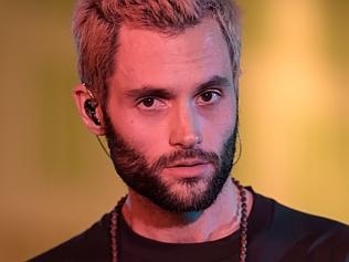 Penn Badgley performs with his band MOTHXR at Brickell City Centre in Miami