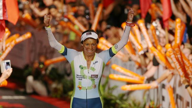 Turia Pitt competing in the Ironman World Championships in Kona, Hawaii. Pic: Michael Klein