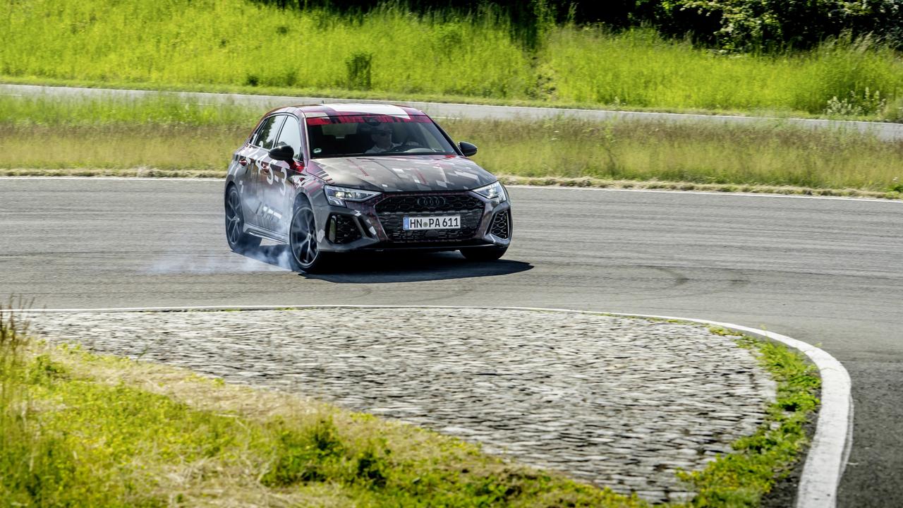 The RS3 can offer sideways thrills – shown here in prototype form.