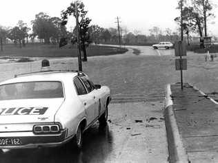 Andrew Gale talks about being a policeman when the floods come. Photo courtesy of the State Library. Picture: Contributed