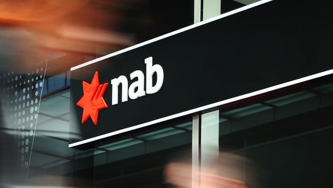 National Australia Bank fell the most of the big four banks. Picture: Hollie Adams/The Australian