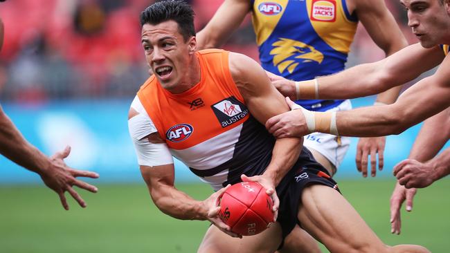 Essendon is chasing GWS midfield jet Dylan Shiel. Picture: Phil Hillyard