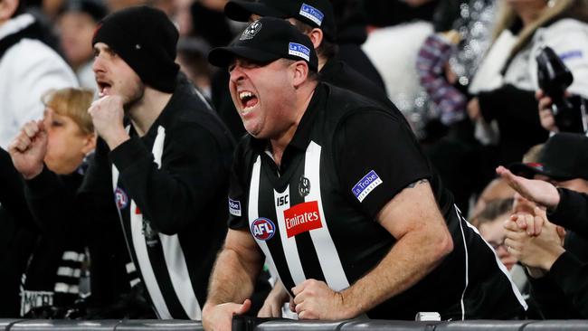 Collingwood fans had plenty to cheer about this season, even if they weren’t always happy. Picture: Dylan Burns/AFL Photos via Getty Images