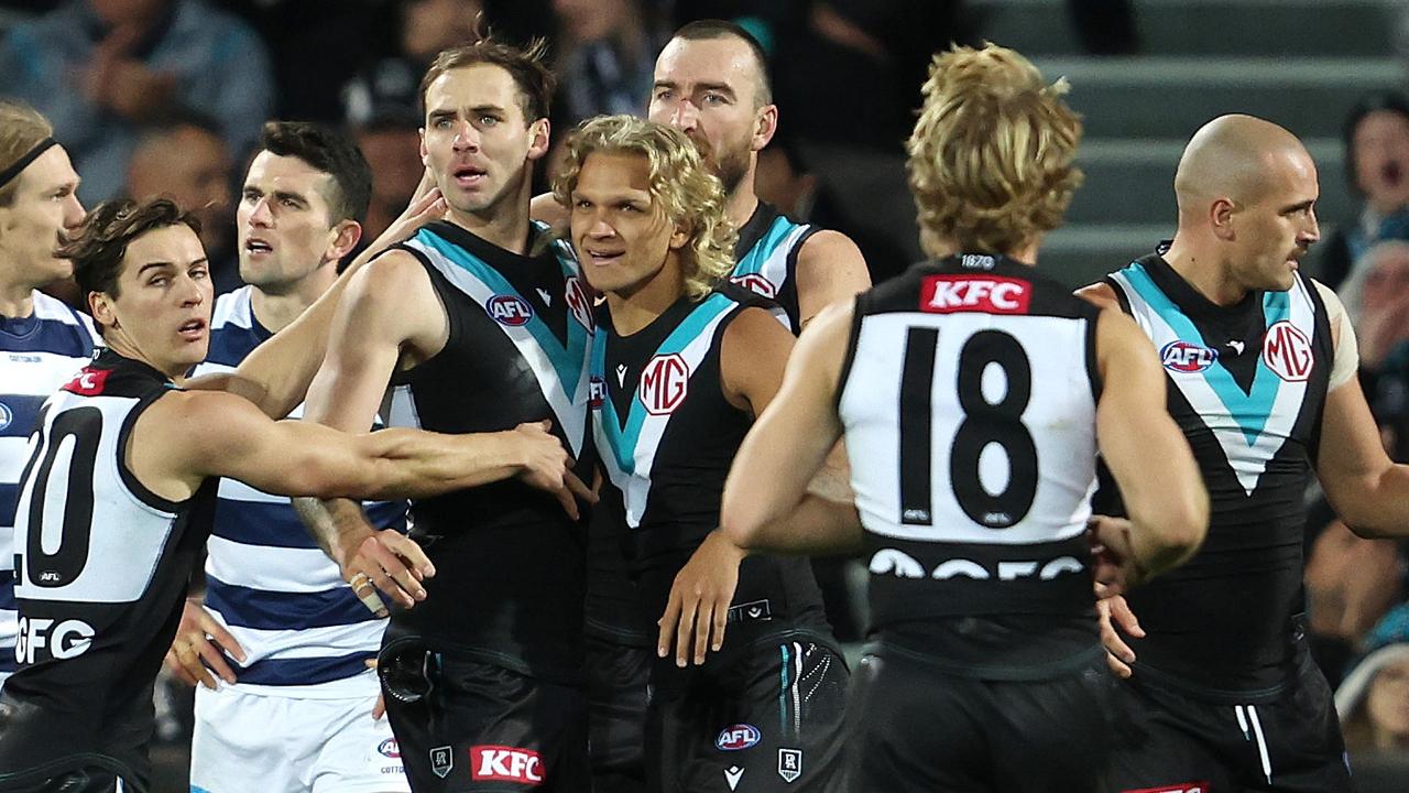 The Power’s stunning third quarter pushed them towards their eleventh straight win. (Photo by Sarah Reed/AFL Photos via Getty Images)