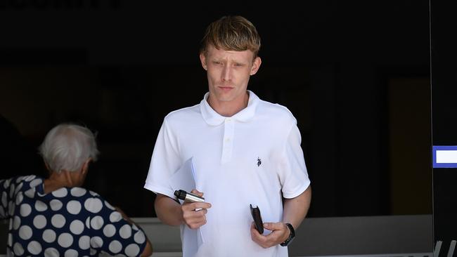 Angus Peter Harry leaving Maroochydore Magistrates Court this week. Picture: Patrick Woods