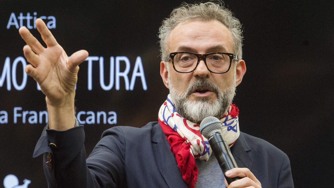 Massimo Bottura is teaching fans how to perfect some of his favourite dishes, from a tiramisu to a ragu made from leftovers. Picture: Jason Edwards