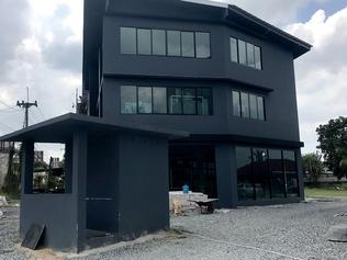 Construction work at the Hells Angels new clubhouse near Pattaya, Thailand. Picture: Nathan Edwards