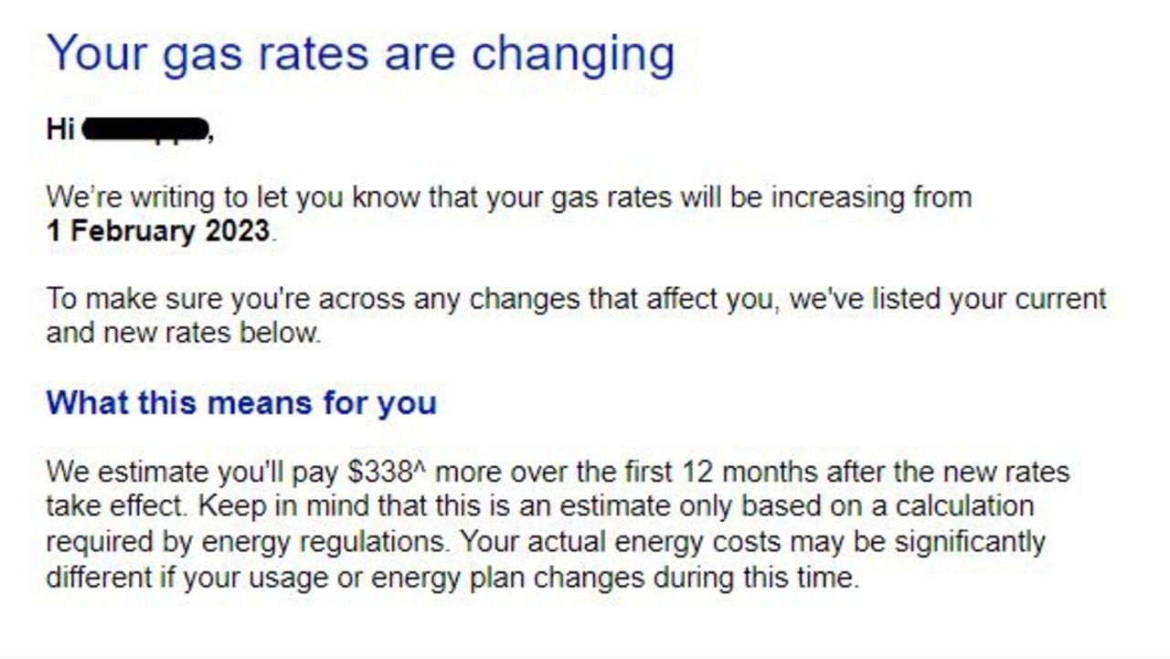 AGL Origin EnergyAustralia Gas rate increase to raise energy