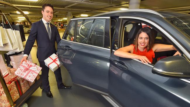 Frances Mudford uses Eastland’s valet service. Picture: Tony Gough