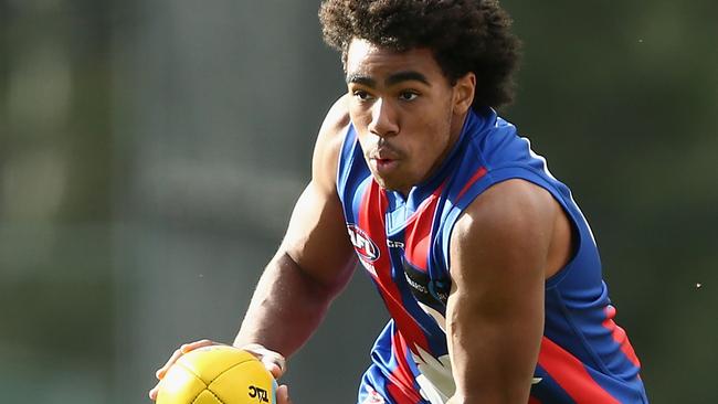 Isaac Quaynor has been likened to Bulldog Jason Johannisen. Picture: Getty