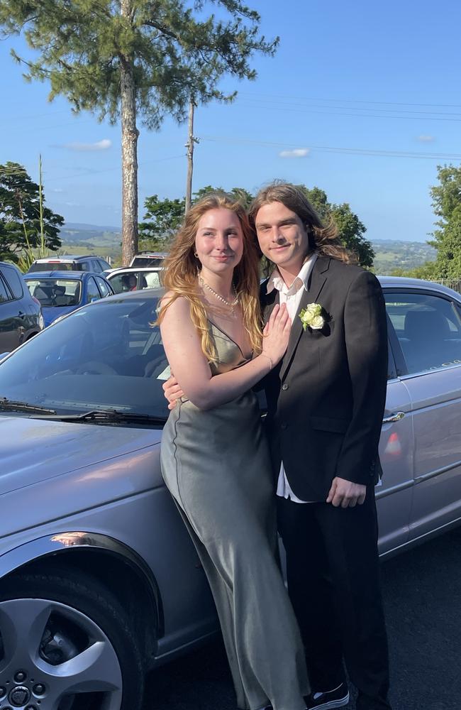 Jasmin Jones-McGrath and her partner at Richmond River's Year 12 Formal.