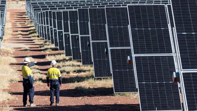 A solar farm near Mount Isa, in northwest Queensland.