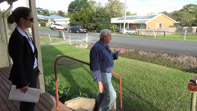 Kendall resident Ronald Chapman is seen in a Police video where he recounts seeing a car pass his home with a boy resembling missing child William Tyrrell.