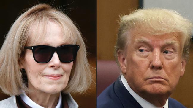 Donald Trump faces another trial over comments he made about E. Jean Carroll. Picture: AFP.